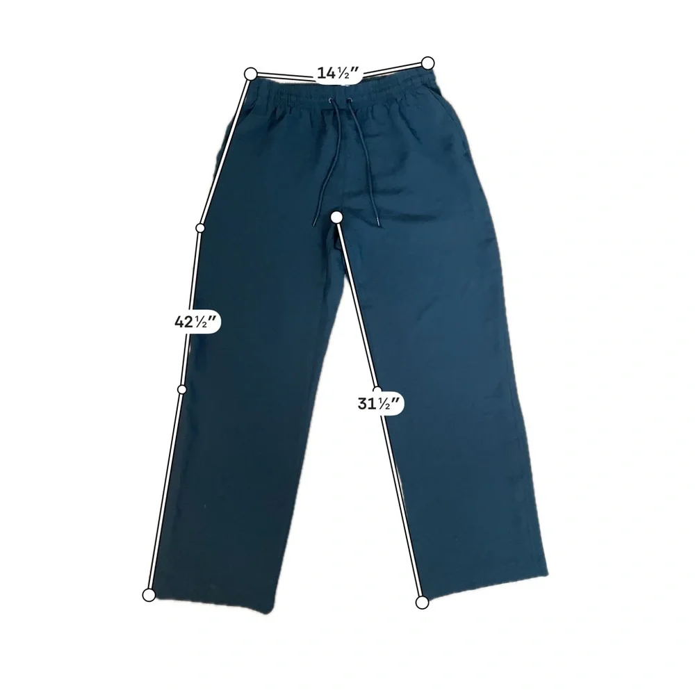 Aritzia Wilfred Black Wide Leg Drawstring Pants - Picture 7 of 7